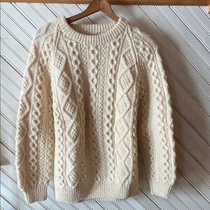 Aran Fisherman Knit Sweater